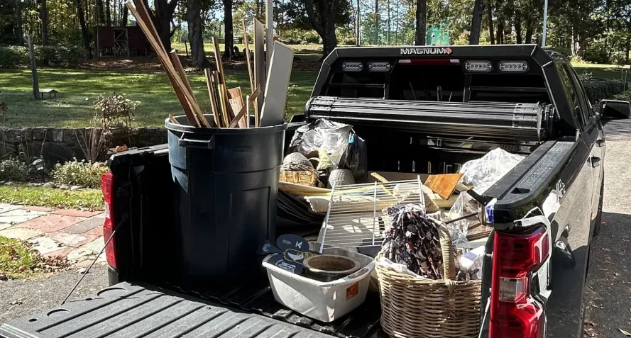 residential junk remove junk behind truck york county me